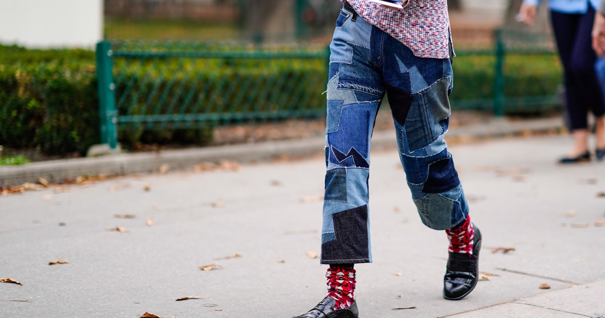 The Patchwork Jeans Trend Of 2021 Is The Coolest Way To Wear Your Denim