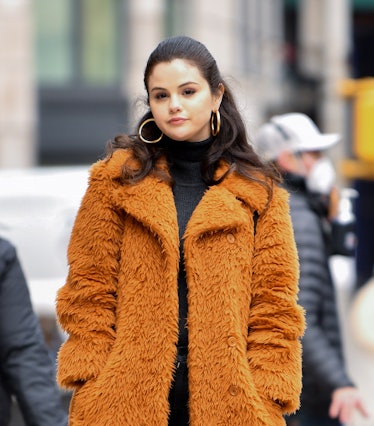 Selena Gomez is seen filming her show 'Only Murders in the Building.'