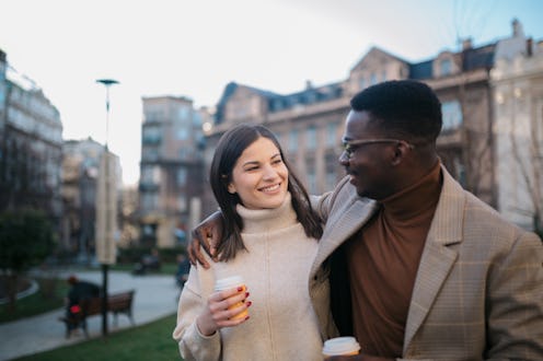couple, date, interracial