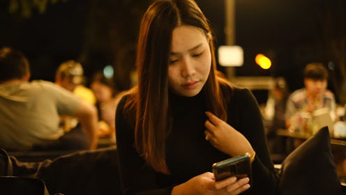 woman, phone