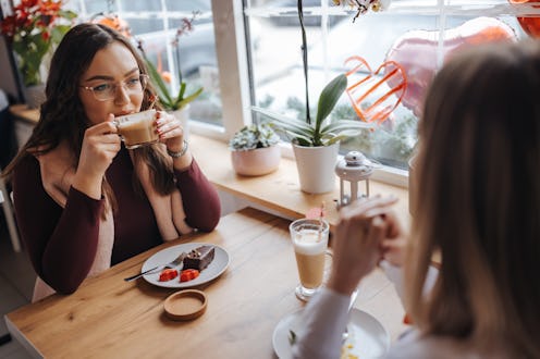 date, coffee, conversation, cafe