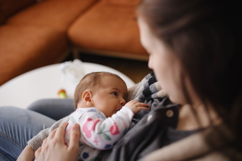 Many breastfeeding mothers may leak milk when they hear any baby cry.