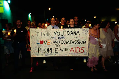 People with AIDS remember and thank Princess Diana