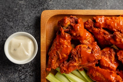 It's not a Super Bowl party without chicken wings. 