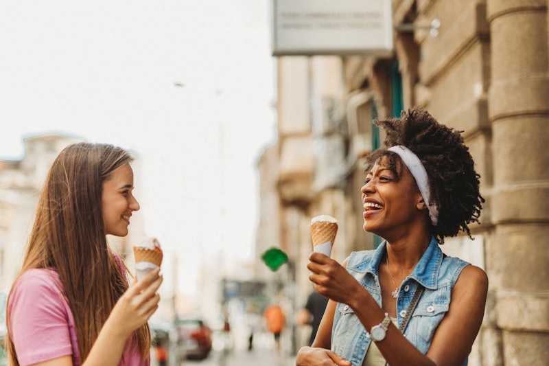 friends, ice cream