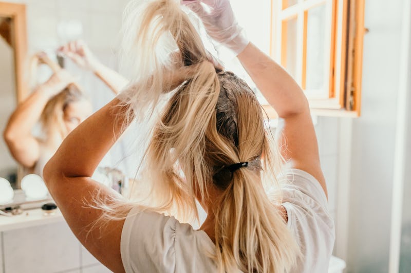 woman, hair, messy