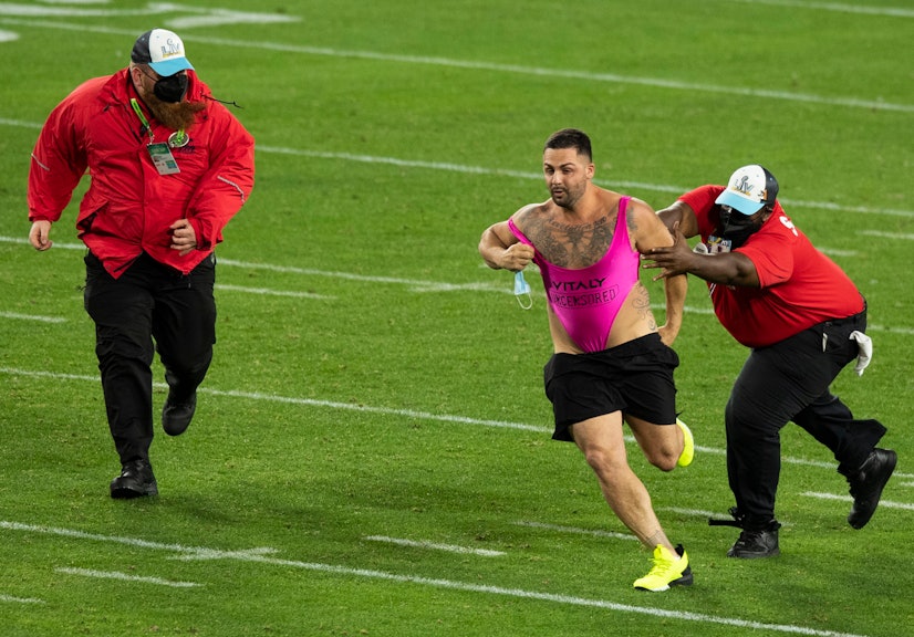Super Bowl Porn - Turns out that Super Bowl streaker was a pitchman for a porn site