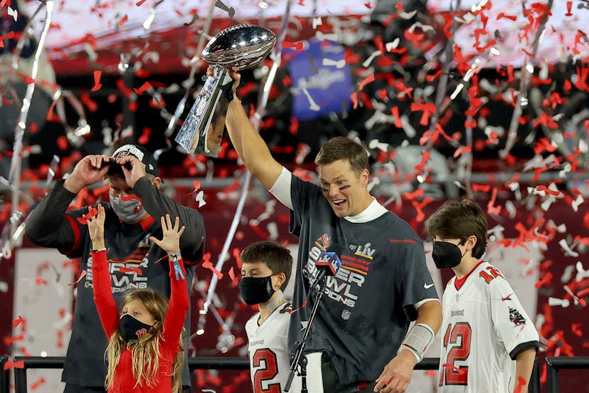Tom Brady's three kids were excited that he won the Super Bowl.