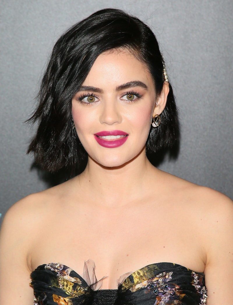 Lucy Hale's butterfly hair clips are straight from the '90s.