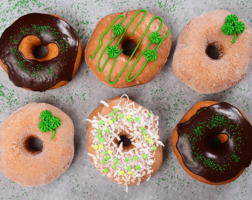 St. Patrick's day doughnuts are the perfect treat.
