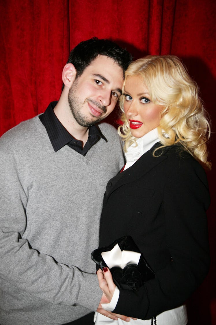 NEW YORK CITY, NY - SEPTEMBER 6: Jordan Bratman and Christina Aguilera attend MAC AIDS FUND Dinner T...