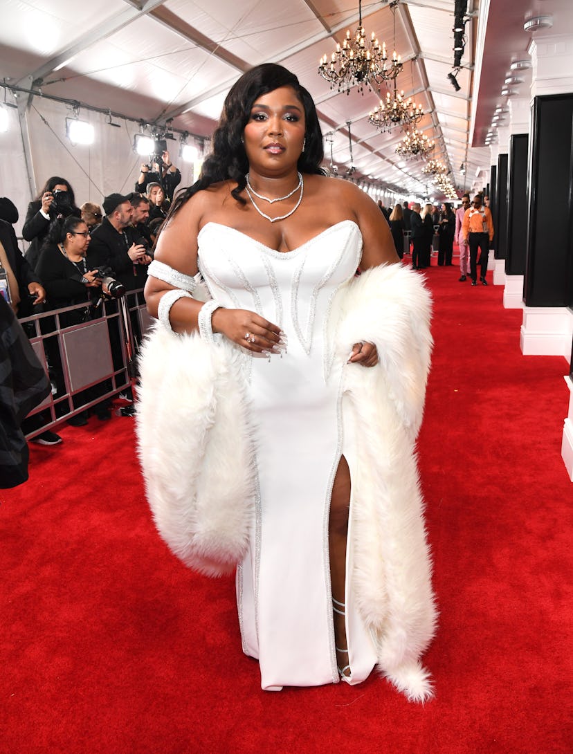 LOS ANGELES, CALIFORNIA - JANUARY 26: Lizzo attends the 62nd Annual GRAMMY Awards at STAPLES Center ...