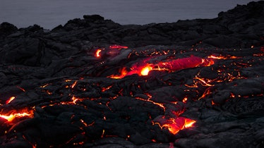 A lava field in Hawaii