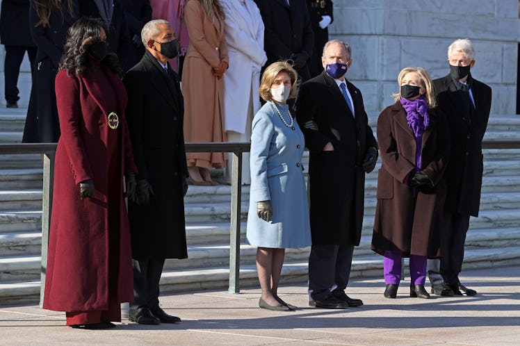 ARLINGTON, VA - JANUARY 20: Former U.S. President Barack Obama, Michelle Obama, and former U.S. Pres...