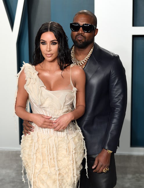BEVERLY HILLS, CALIFORNIA - FEBRUARY 09: Kim Kardashian and Kanye West attend the 2020 Vanity Fair O...