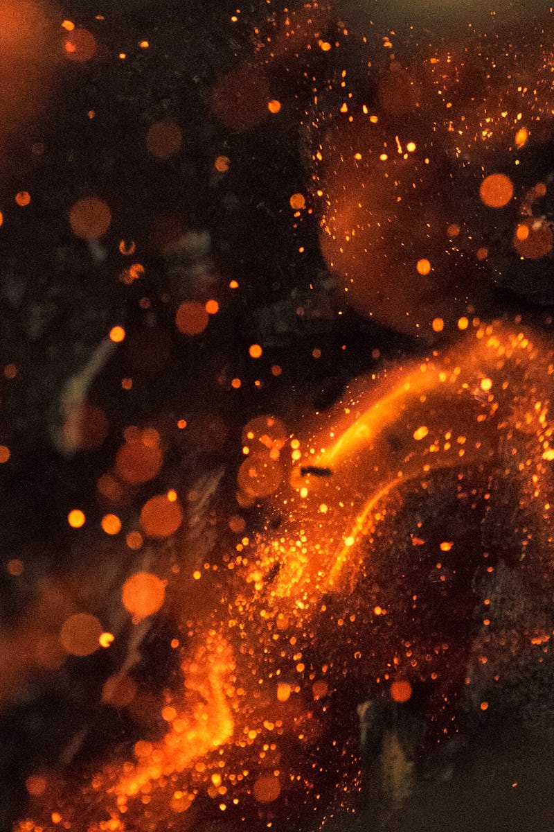 An image of lava on a black background