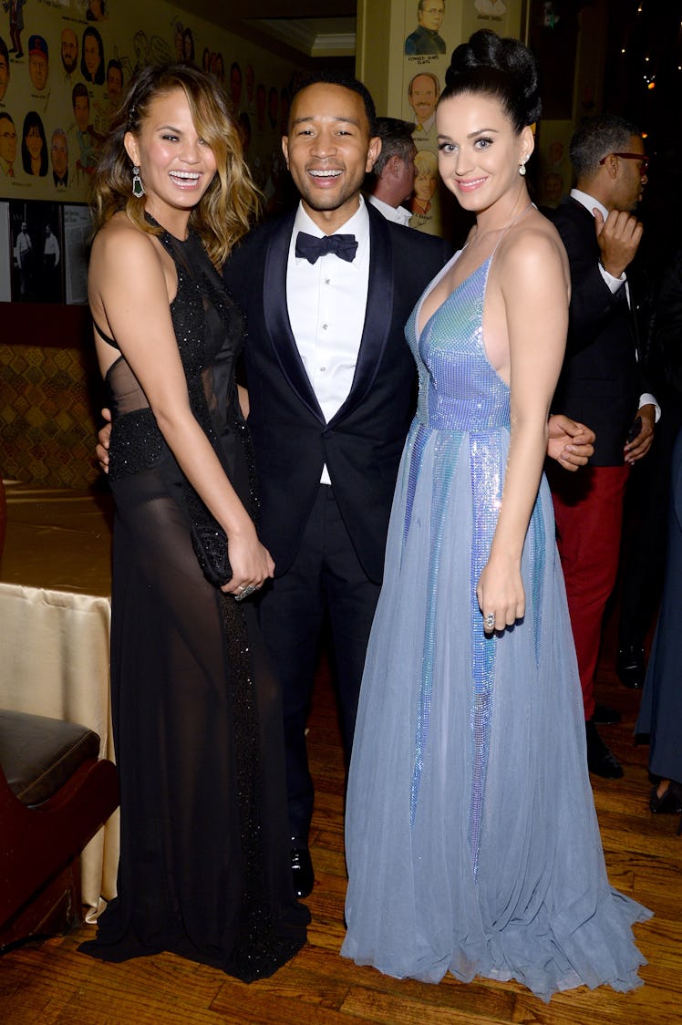 LOS ANGELES, CA - JANUARY 26: (L-R) Model Christine Teigen and recording artists John Legend and Ka...