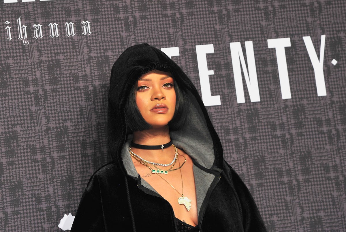 NEW YORK, NY - FEBRUARY 12:  Rihanna attends FENTY x PUMA by Rihanna at 23 Wall Street on February 1...
