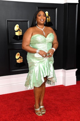 LOS ANGELES, CALIFORNIA - MARCH 14: Lizzo attends the 63rd Annual GRAMMY Awards at Los Angeles Conve...