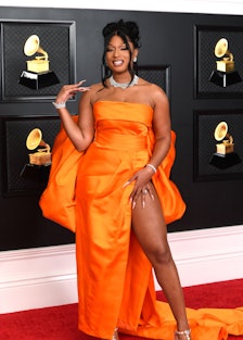 Megan Thee Stallion attends the 63rd Annual GRAMMY Awards at Los Angeles Convention Center on March ...