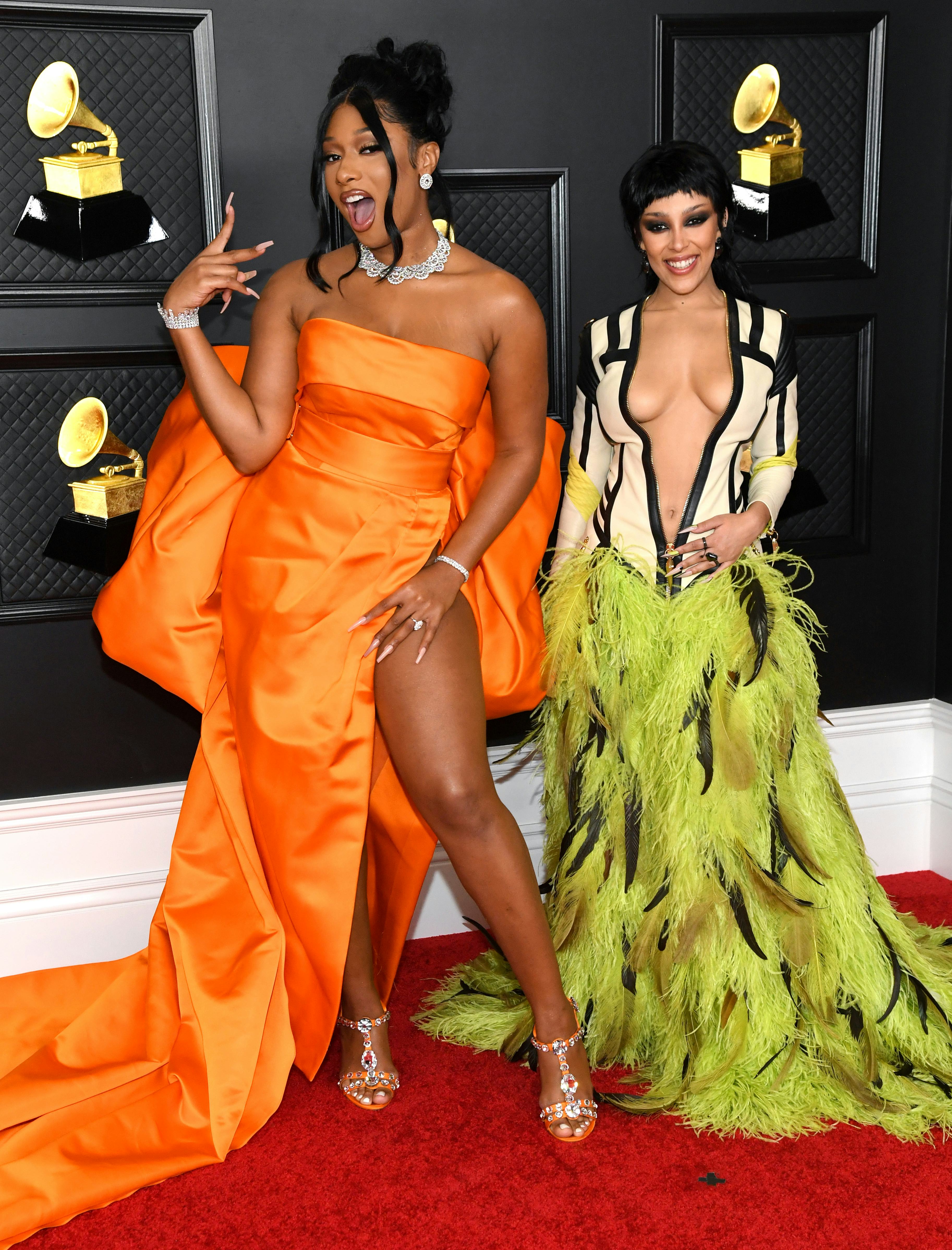 cardi b grammy dress 2021