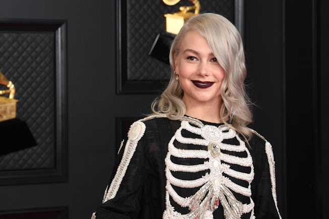 LOS ANGELES, CALIFORNIA - MARCH 14: Phoebe Bridgers attends the 63rd Annual GRAMMY Awards at Los Ang...