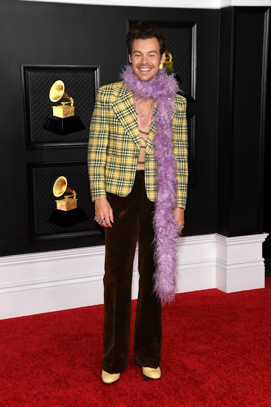 LOS ANGELES, CALIFORNIA - MARCH 14: Harry Styles attends the 63rd Annual GRAMMY Awards at Los Angele...