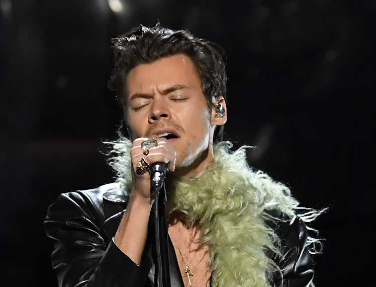 LOS ANGELES, CALIFORNIA: In this image released on March 14, Harry Styles performs onstage during th...