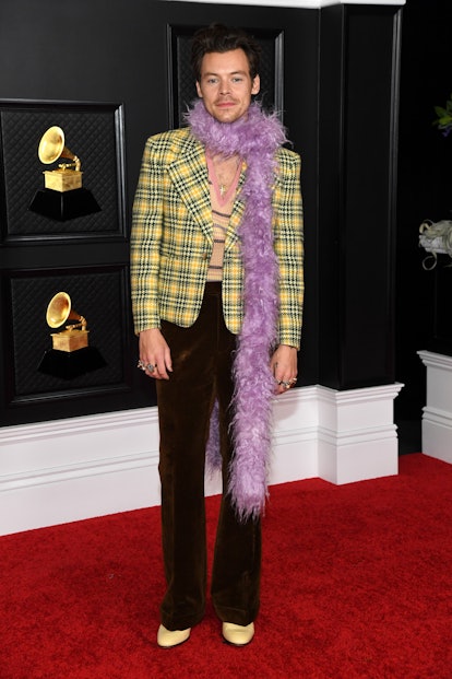 Harry Styles' Grammys 2021 plaid suit is the perfect nod to Cher from "Clueless."