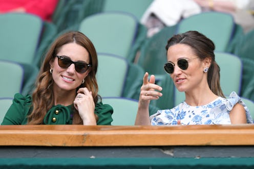 LONDON, ENGLAND - JULY 13: Catherine, Duchess of Cambridge and Pippa Middleton in the Royal Box on C...