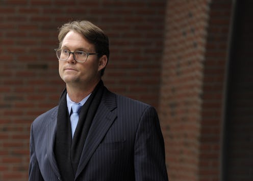 Mark Riddell leaves the John Joseph Moakley United States Courthouse after pleading guilty in the co...