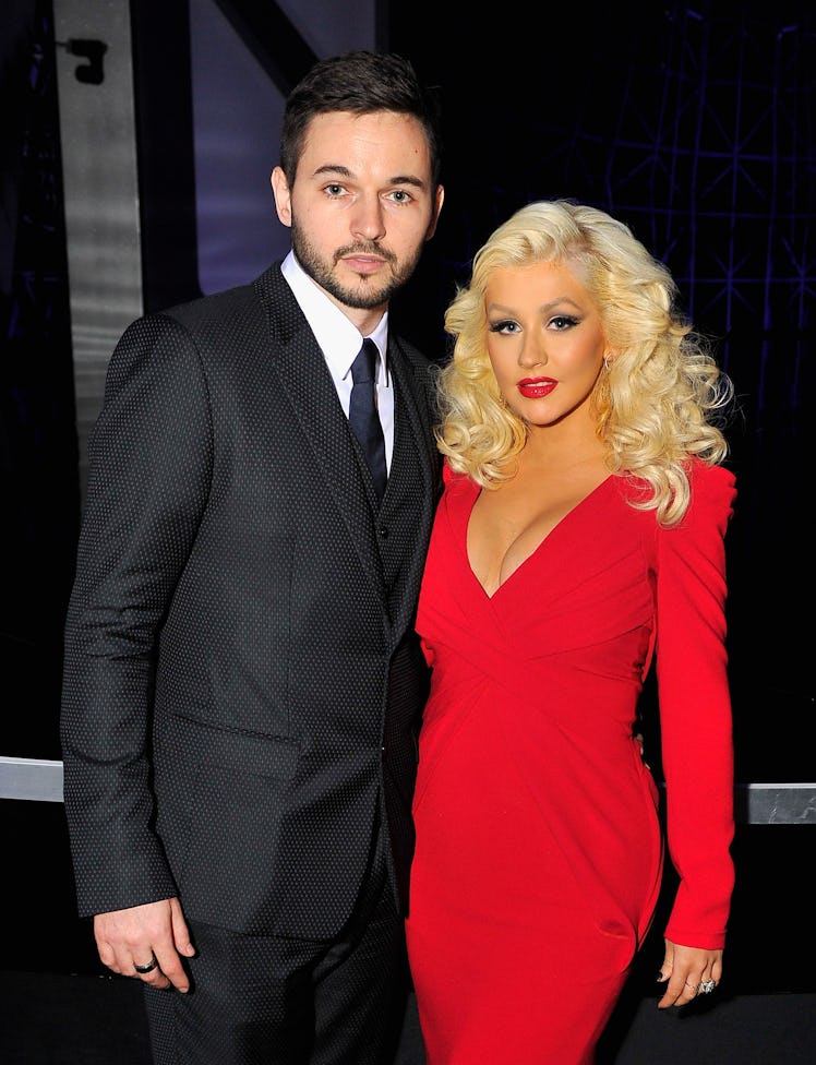 MOUNTAIN VIEW, CA - NOVEMBER 09:  Singer Christina Aguilera (R) and Matt Rutler attend the Breakthro...