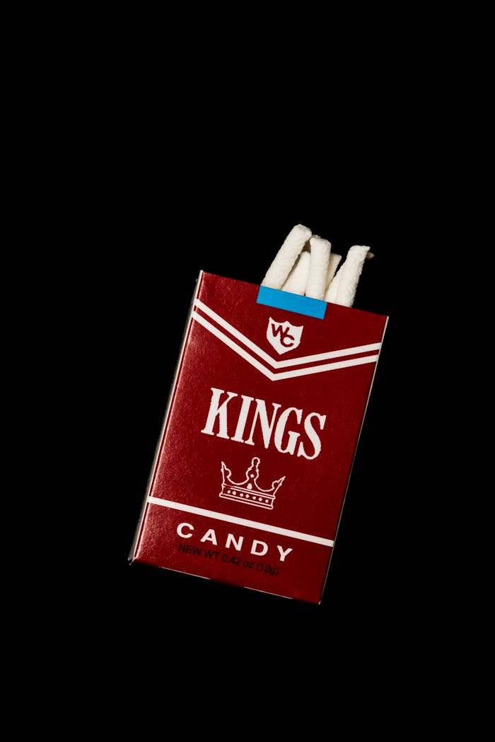 Still life of candy cigarettes still being sold to children. (Photo by: Education Images/Universal I...