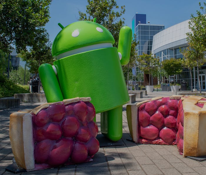 22 August 2019, US, Mountain View: The mascot of the current Android operating system Pie can be see...