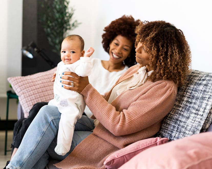 mom and aunt with baby, giving the best mother's day presents for sisters