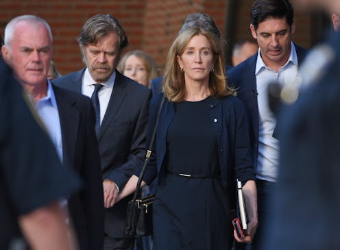 BOSTON, MA- SEPTEMBER, 13, 2019:   William H. Macy leaves Moakley Federal Courthouse with his wife F...