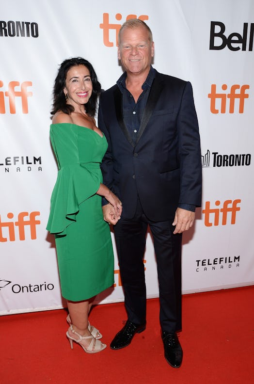TORONTO, ON - SEPTEMBER 13:  Mike Holmes (R) and Anna Zapia attend the 'Long Time Running' premiere ...