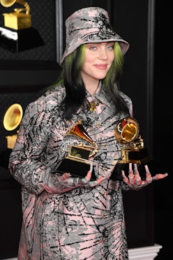 LOS ANGELES, CALIFORNIA - MARCH 14: Billie Eilish, winner of the Record of the Year award for 'Every...