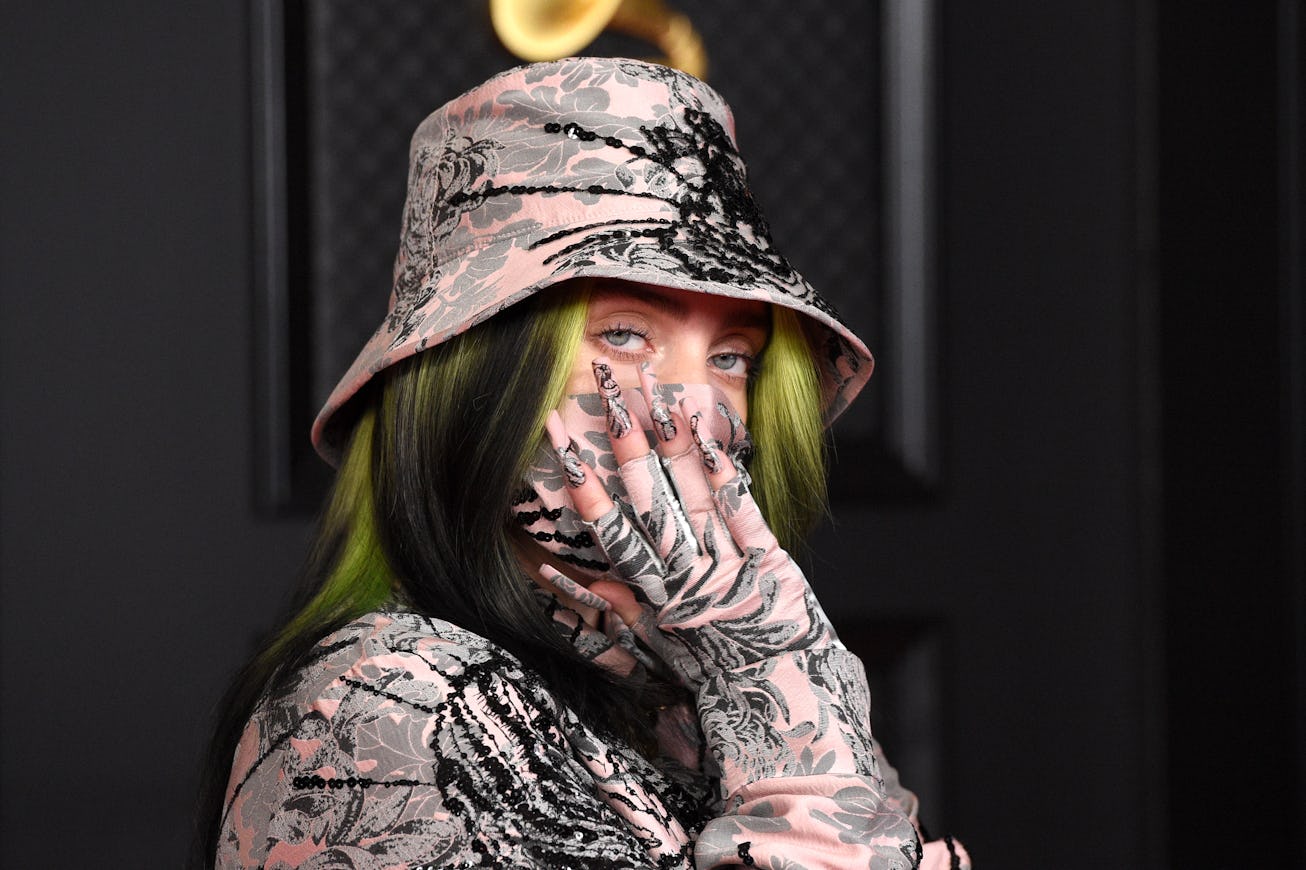 illie Eilish attends the 63rd Annual GRAMMY Awards at Los Angeles Convention Center on March 14, 202...