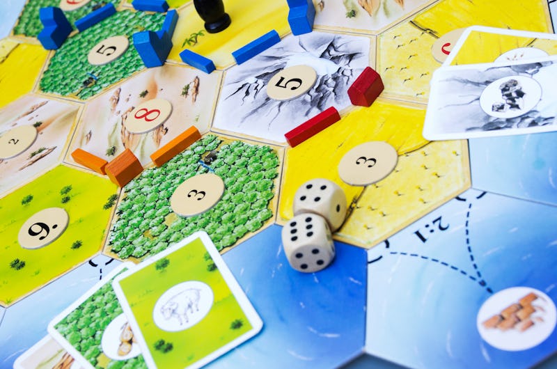 Utrecht, The Netherlands - July 4, 2011: Close-up Image of the famous board game The Settlers of Cat...