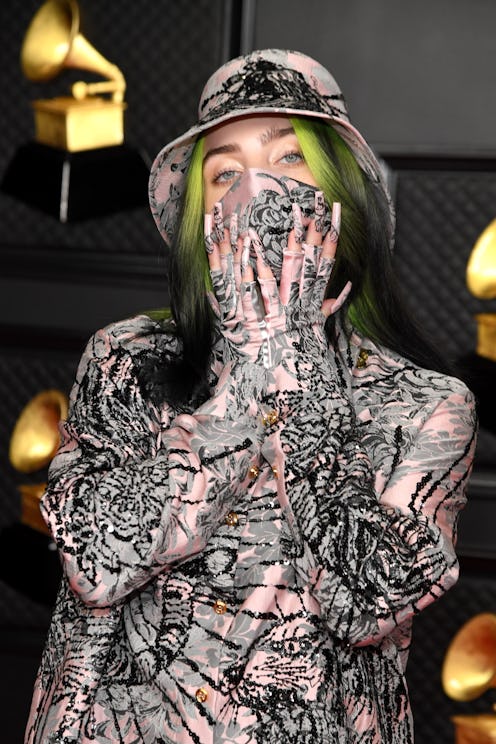Billie Eilish switched her green roots for a blonde shag with curtain bangs.