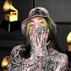 Billie Eilish switched her green roots for a blonde shag with curtain bangs.