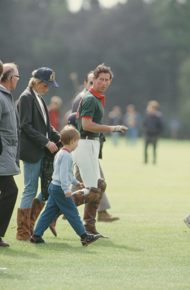Princess Diana attends Prince Charles' polo match.