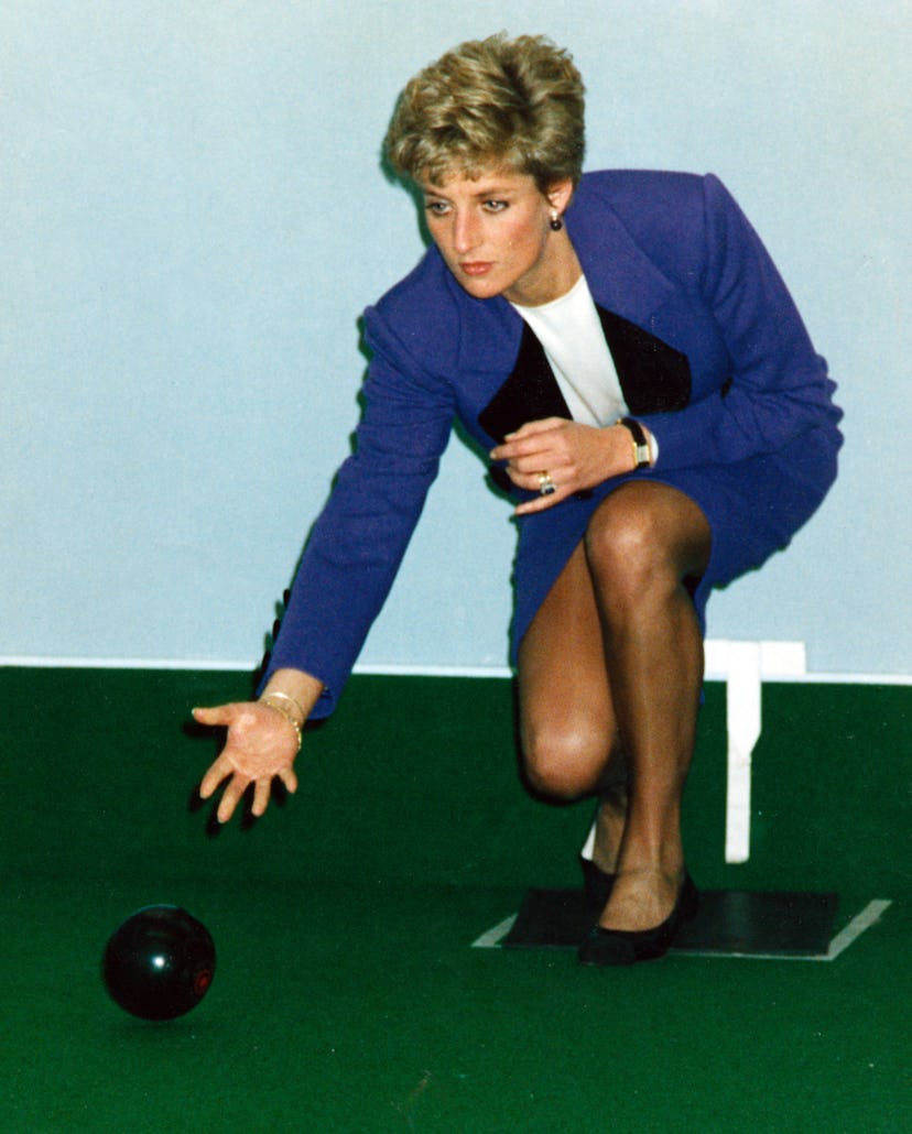 Princess Diana was apparently always up for bowling.