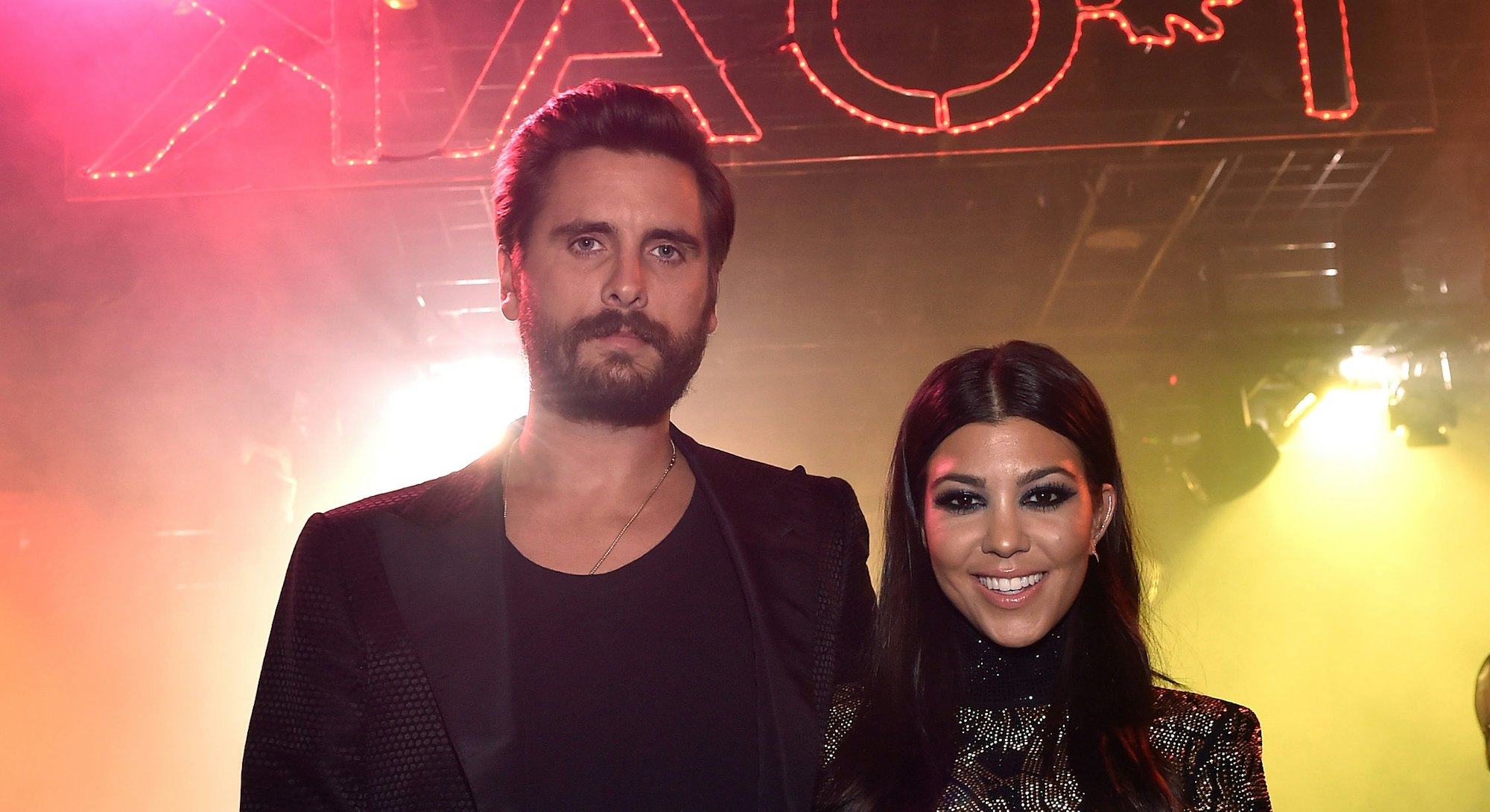 LAS VEGAS, NV - MAY 23:  (EXCLUSIVE COVERAGE) Television personalities Scott Disick (L) and Kourtney...