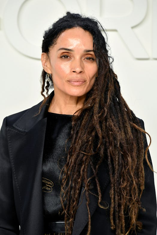 Lisa Bonet in an all-black look with her signature hairstyle