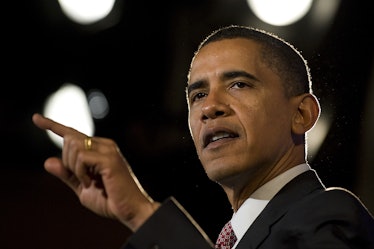 US President Barack Obama delivers remarks at a fundraiser for the Democratic Governors Association ...