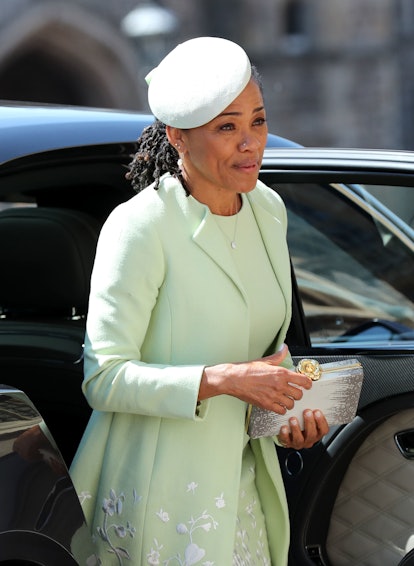 Doria Ragland arrives for the wedding ceremony of Britain's Prince Harry, Duke of Sussex and US actr...