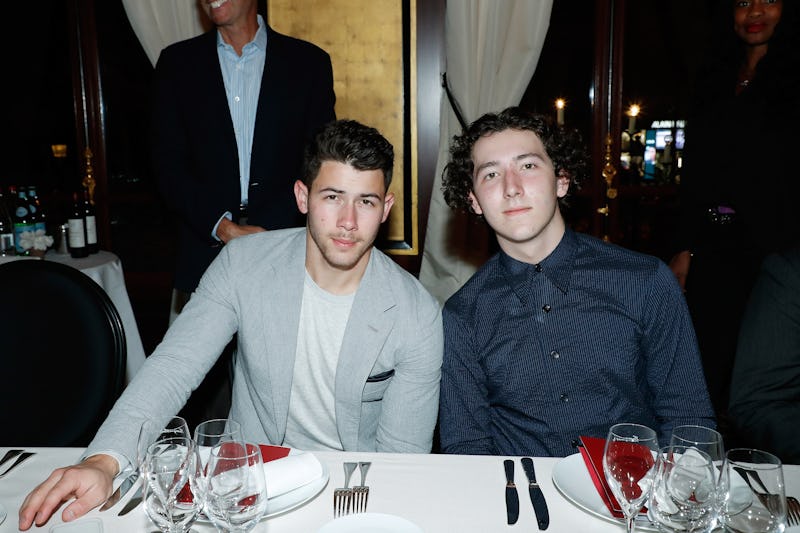 PARIS, FRANCE - SEPTEMBER 24 : Singers Nick Jonas and Frankie Jonas (Jonas Brothers ) attend "Ryder ...