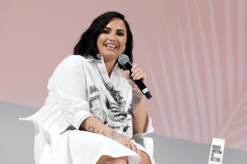HOLLYWOOD, CALIFORNIA - NOVEMBER 02: Singer Demi Lovato attends the 2019 Teen Vogue Summit at Goya S...